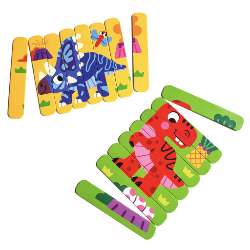 Puzzle sticks «Dinosaurs»