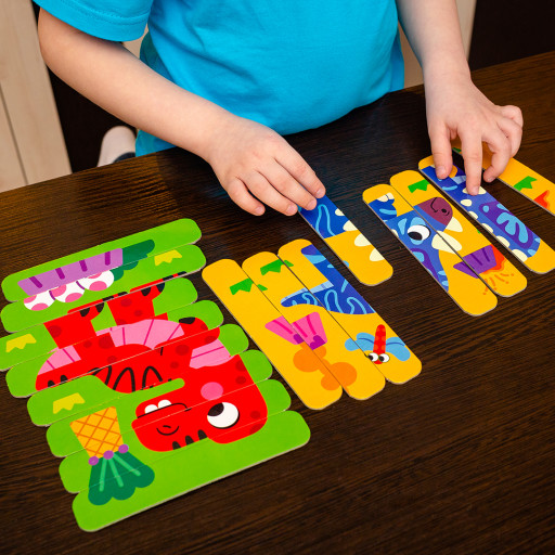 Puzzle sticks «Dinosaurs»