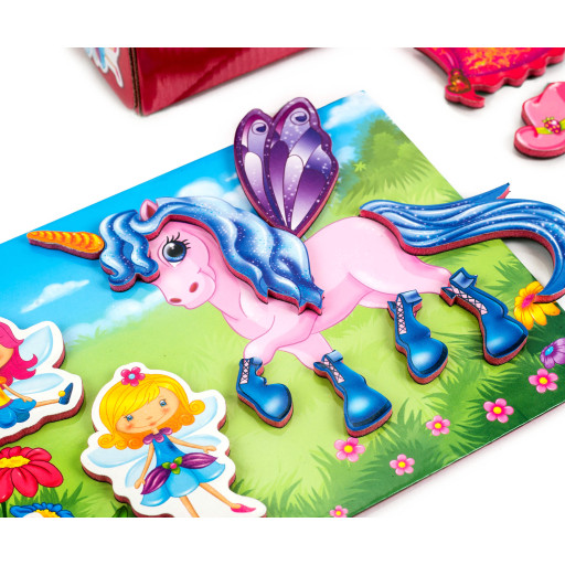Magnetic game «Fairies and a Unicorn»