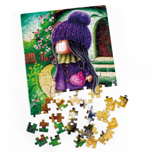 Puzzle De.tail «Cute doll with an elephant»
