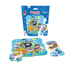 Puzzle in stand-up pouch 2 in 1 «Pirates»