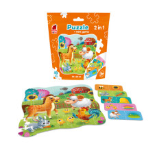 Puzzle in stand-up pouch 2 in 1 «Farm»