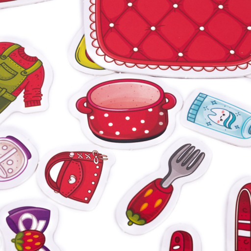 Busy book with velcro "The strawberry house of Emilia"