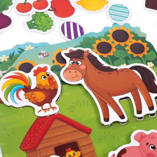 Busy book with velcro "The animals on the farm"
