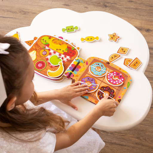 Busy book with velcro "The Delicacies"