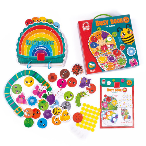 Busy book with velcro "The Smileys"