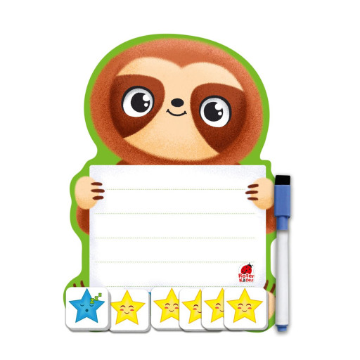 Magnetic game board with a marker. Sloth
