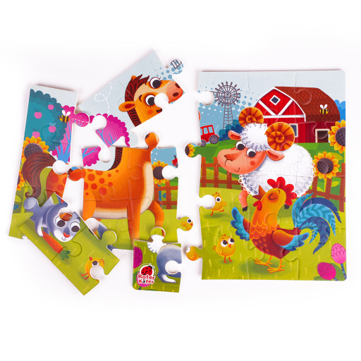 Foam puzzles A4 «Domestic animals»