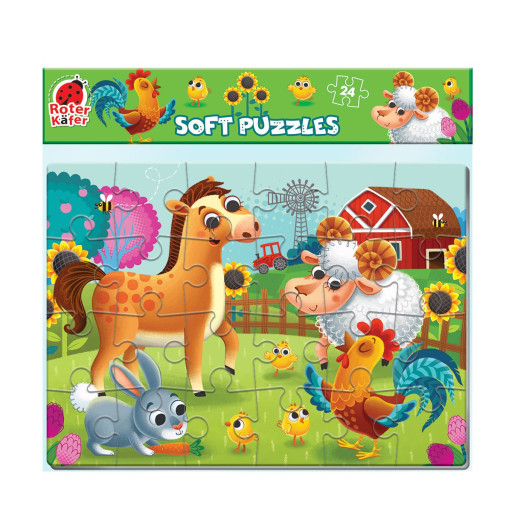Foam puzzles A4 «Domestic animals»