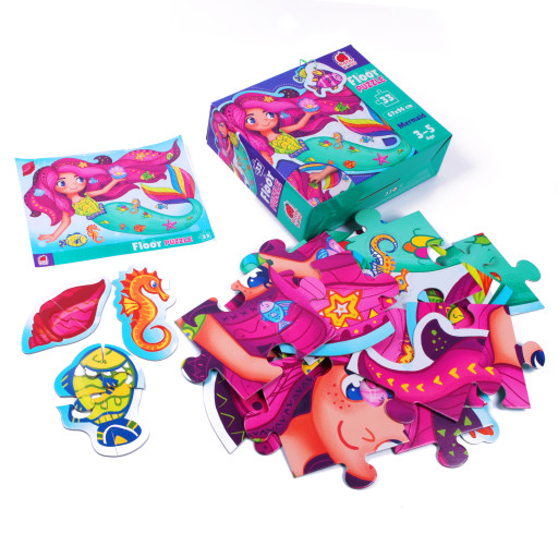 Mermaid floor puzzle