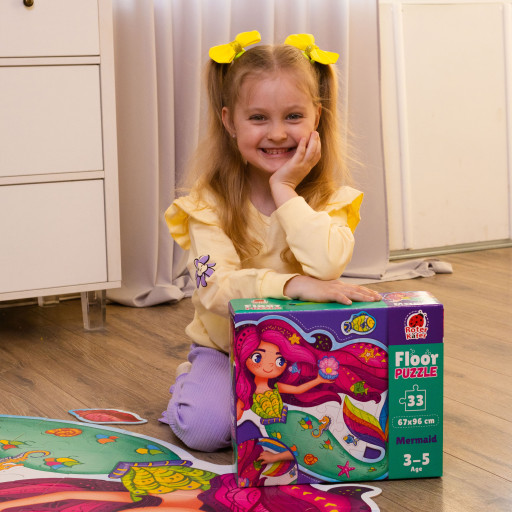 Mermaid floor puzzle
