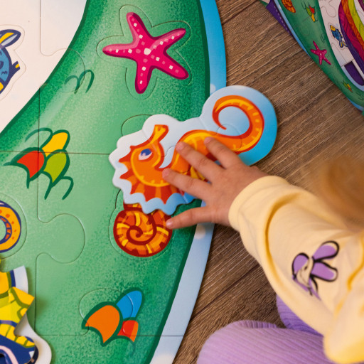 Mermaid floor puzzle