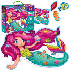 Mermaid floor puzzle