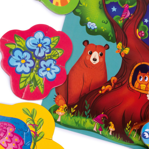Forest animals floor puzzle