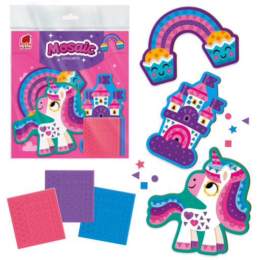 Creativity kit soft mosaic "A unicorns"