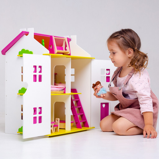 Big wooden house for doll