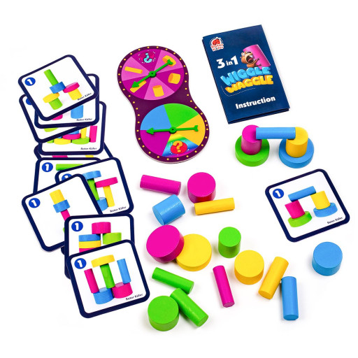Wooden toys fo fun "Wiggle waggle"