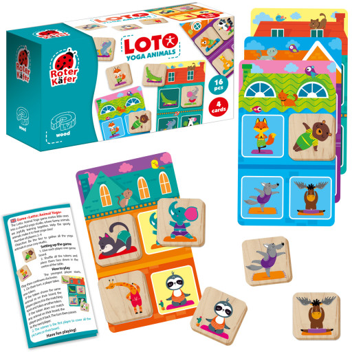 Educational game Lotto Yoga Animals